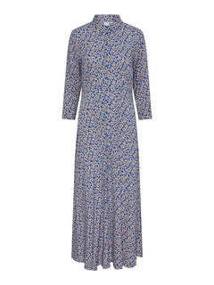 Yassavanna Long Shirt Dress S. - Bluing Ditsy Flower