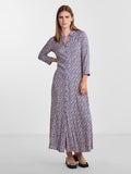 Yassavanna Long Shirt Dress - Bluing Ditsy Flower