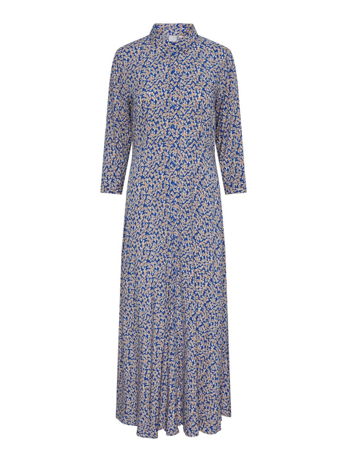 Yassavanna Long Shirt Dress - Bluing Ditsy Flower