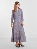 Yassavanna Long Shirt Dress - Bluing Ditsy Flower