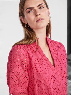 Yasholi Ss Dress S. - Raspberry Sorbet