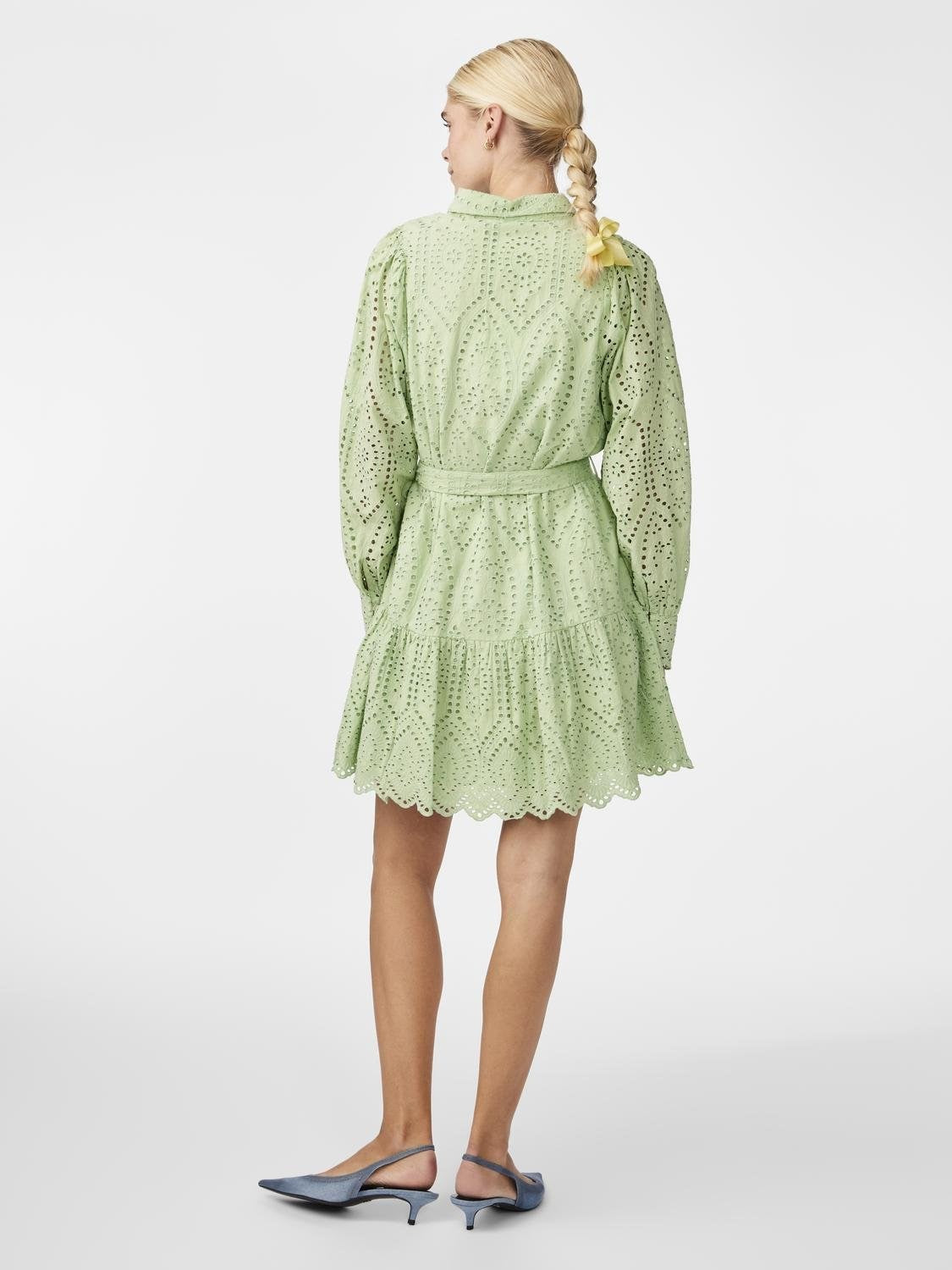 Y.A.S Yasholi LS Belt Dress - Quiet Green
