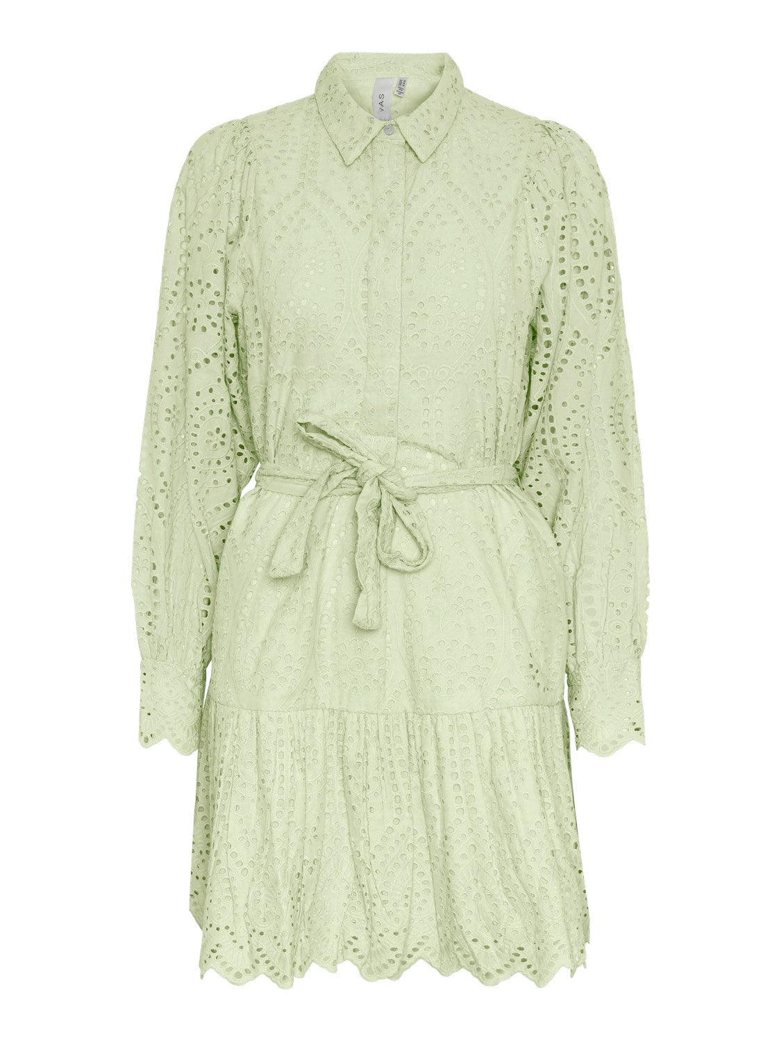 Y.A.S Yasholi LS Belt Dress - Quiet Green