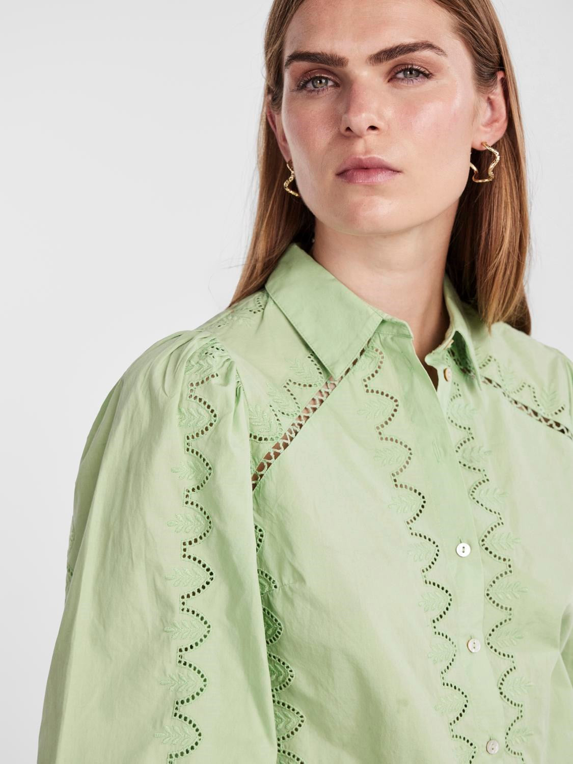 Yaskenora LS Skjorta - Quiet Green