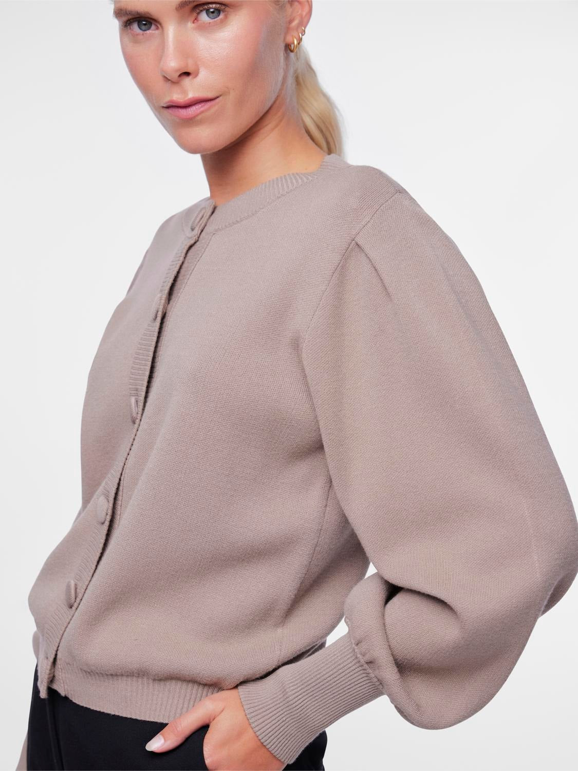 Y.A.S Yasfonny Ls Knit Cardigan - Fungi