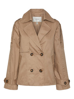 Yasmagda Ls Short Trenchcoat - Savannah Tan