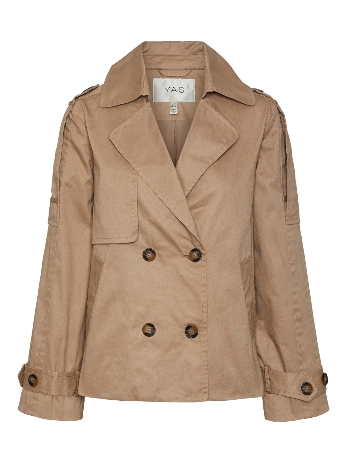 Yasmagda Ls Short Trenchcoat - Savannah Tan