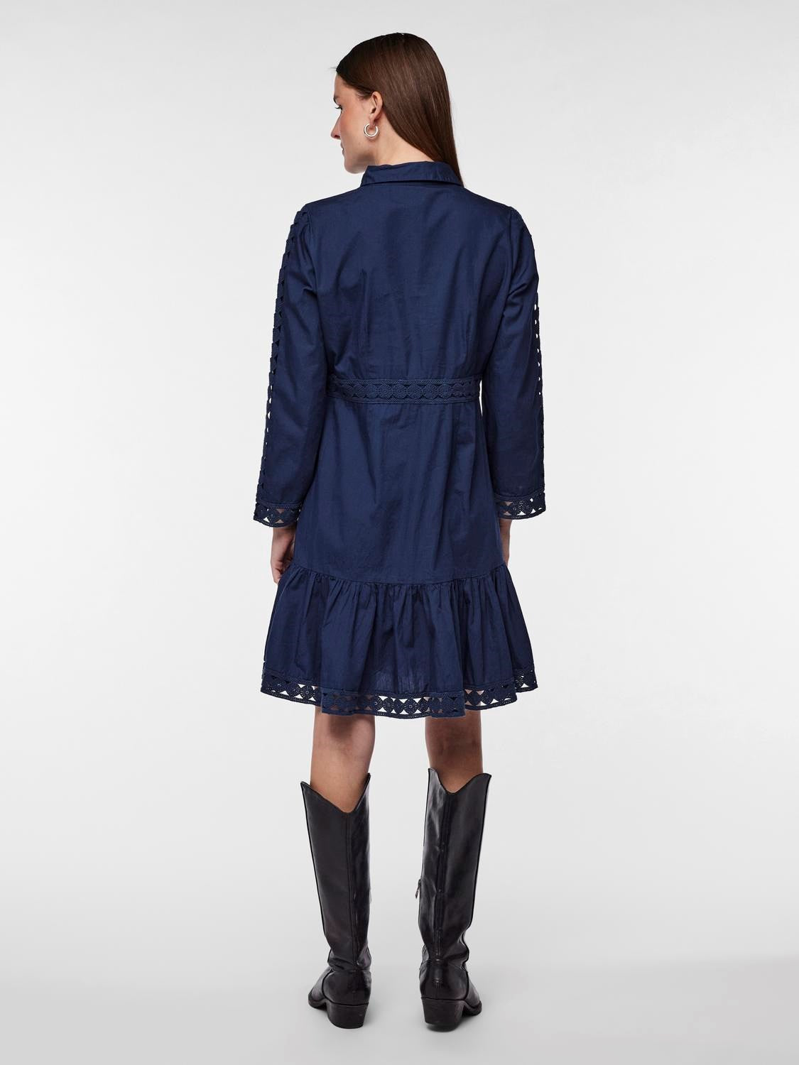 Yasjanna 7/8 Dress - Dress Blues