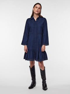 Yasjanna 7/8 Dress - Dress Blues