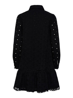 Yasginnie Ls Shirt Dress S. - Black
