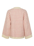 Yasliviana Ls Knit Cardigan - Birch Rasberry Sorbet/Pirouette