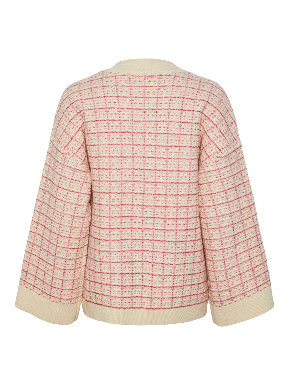 Yasliviana Ls Knit Cardigan - Birch Rasberry Sorbet/Pirouette