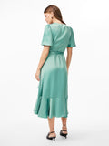 Yasthea 2/4 Midi Wrap Dress S. - Malachite Green