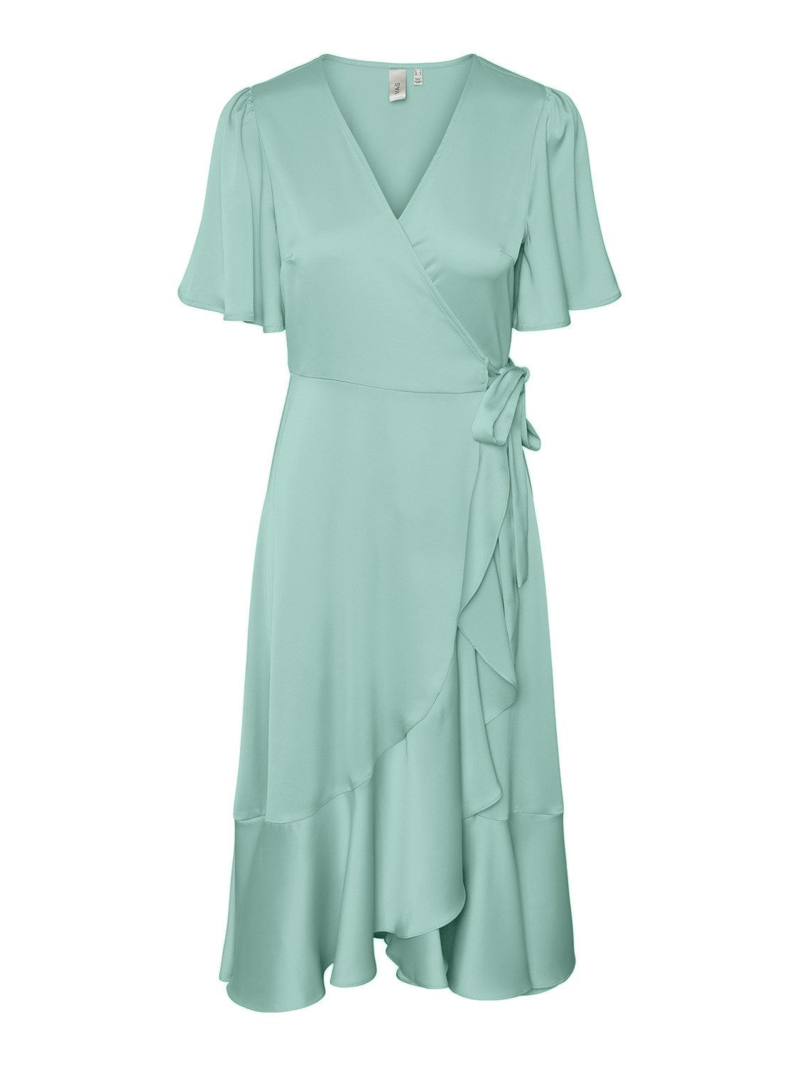 Yasthea 2/4 Midi Wrap Dress S. - Malachite Green