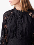Yasstilla Ls Lace Dress - Black