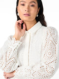 Yasholi LS Belt Dress - Star White