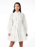 Yasholi LS Belt Dress - Star White