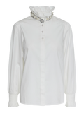 Yasmanilla Ls Embellished Top - Star White