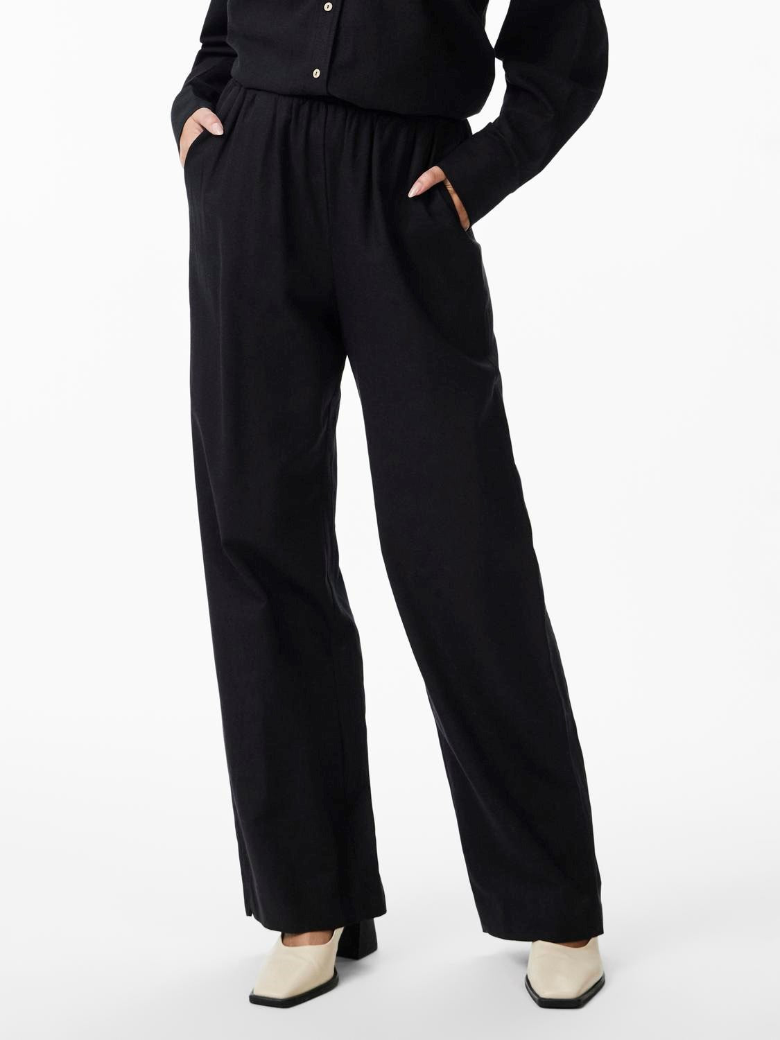 Flaxy Hmw Linen Pant - Black