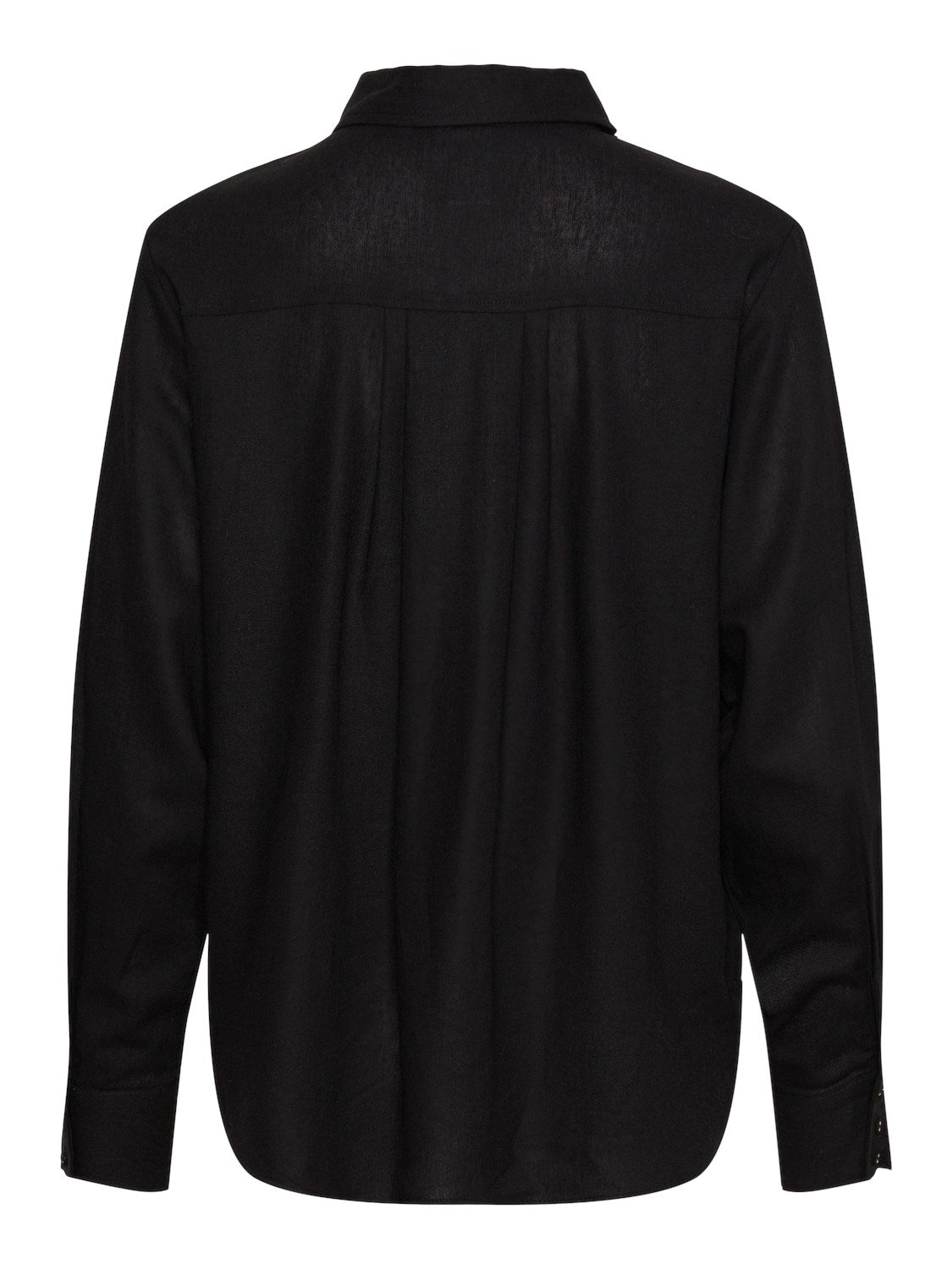 Flaxy Ls Linen Shirt - Black