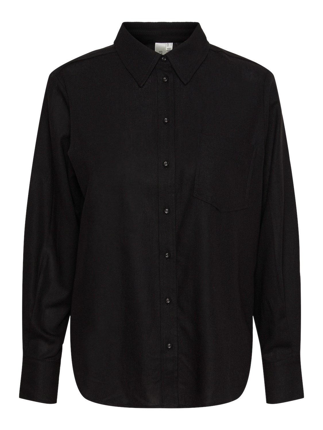 Flaxy Ls Linen Shirt - Black