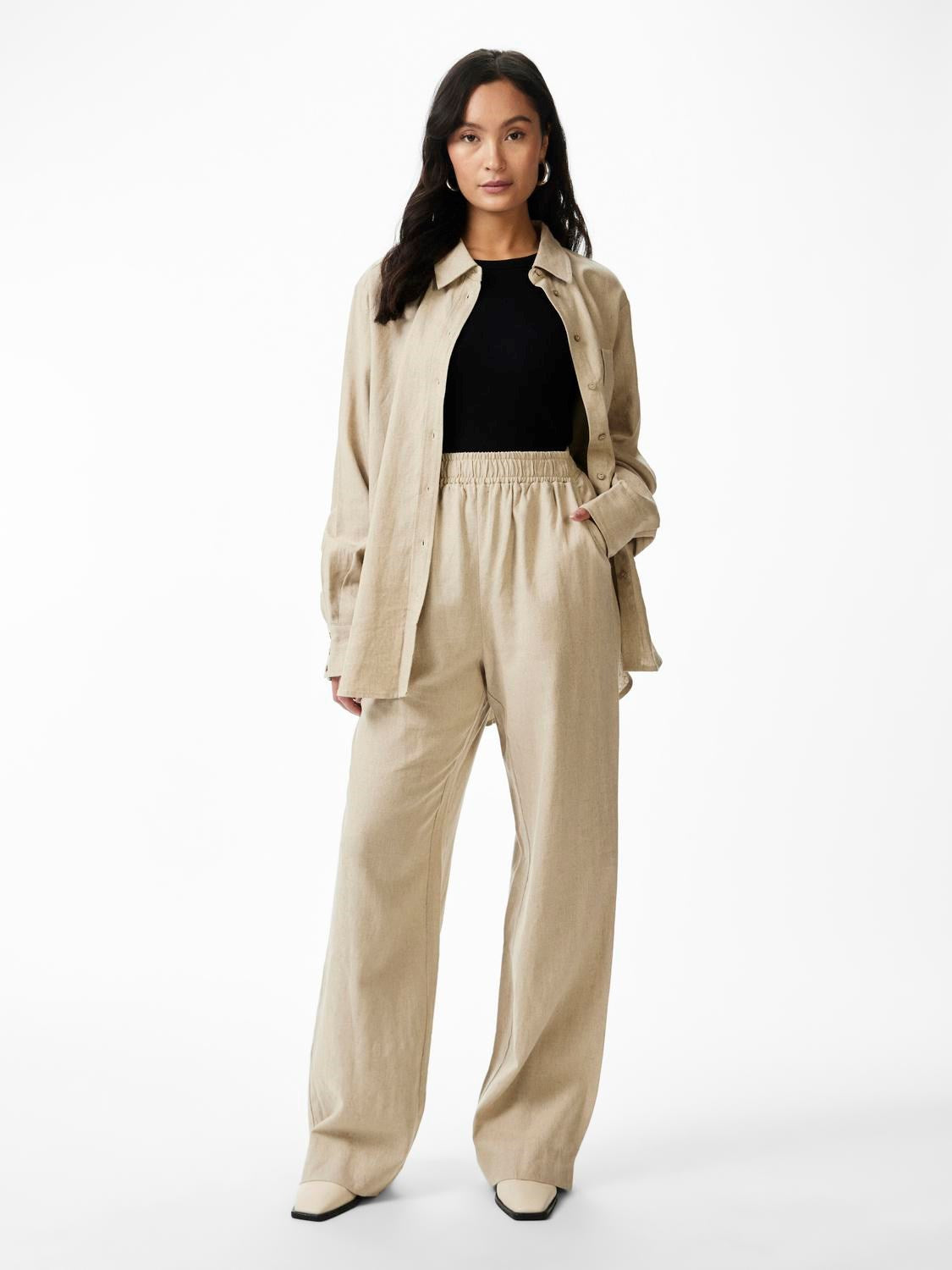 Flaxy Hmw Linen Pant - Birch