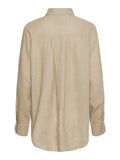 Flaxy Ls Linen Shirt - Birch