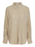 Flaxy Ls Linen Shirt - Birch