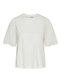 Y.A.S Yaslex Broderad T-shirt - Star White
