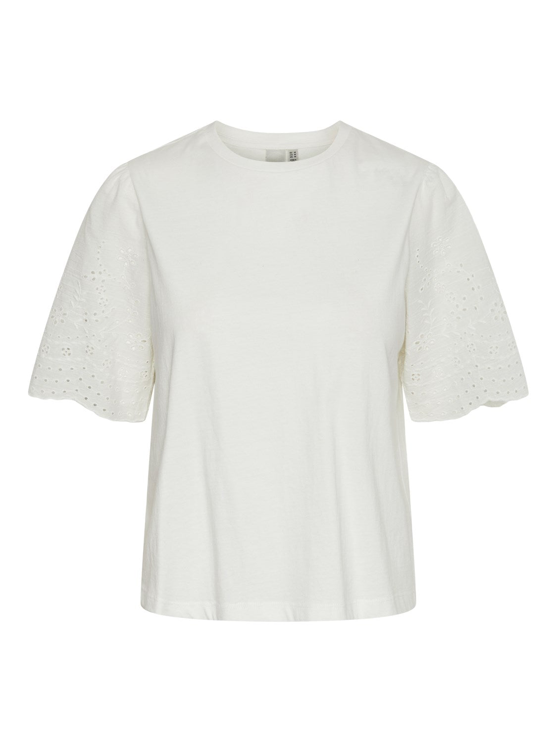 Y.A.S Yaslex Broderad T-shirt - Star White