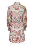 Yasboteh Ls Emb Dress S. - Star White Boteh Aop
