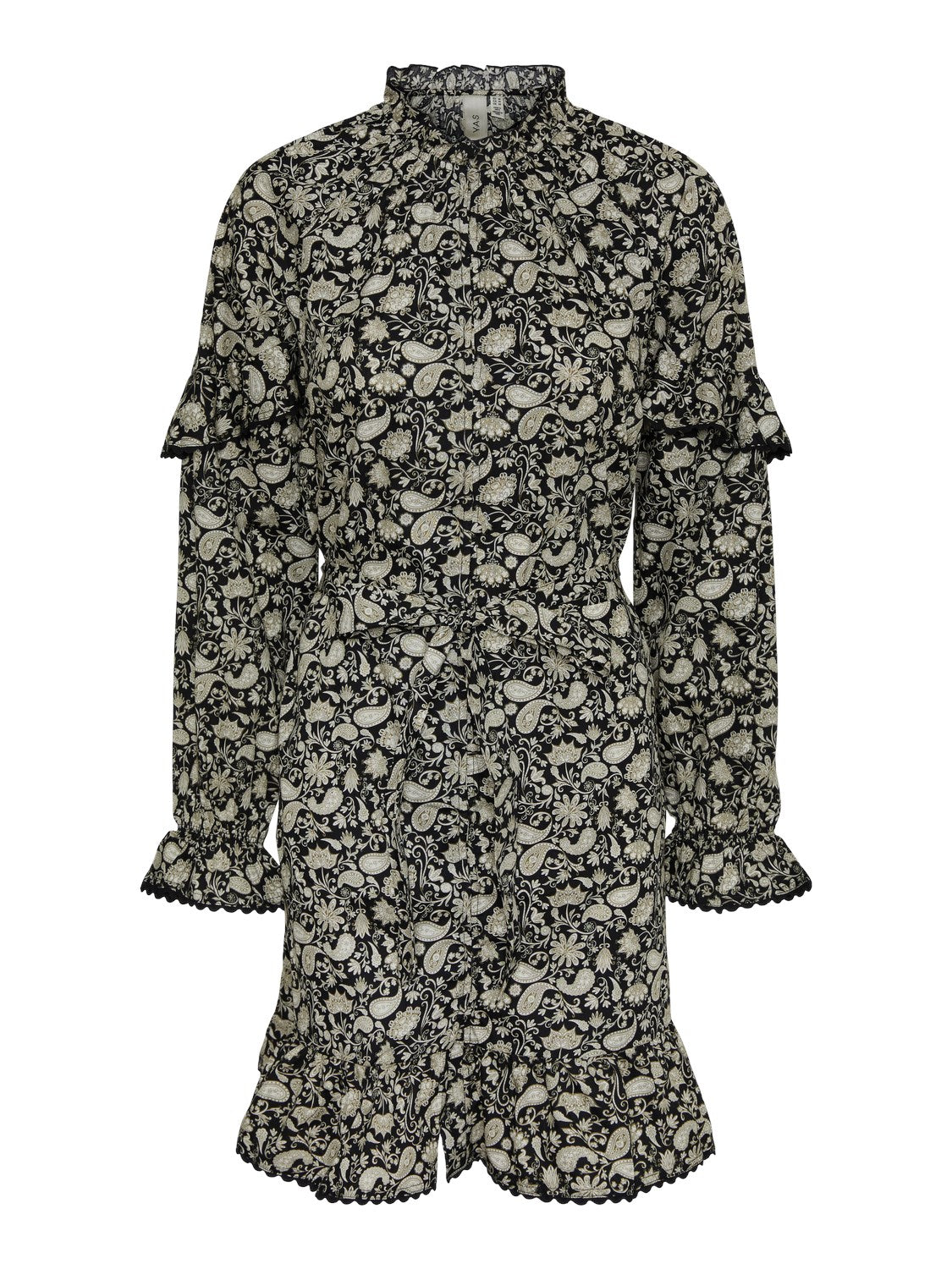 Yaspace Ls Dress S. - Black Pace Print
