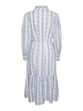 Yastovina Ls Long Shirt Dress - Star White Tovina Print