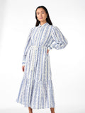 Yastovina Ls Long Shirt Dress - Star White Tovina Print