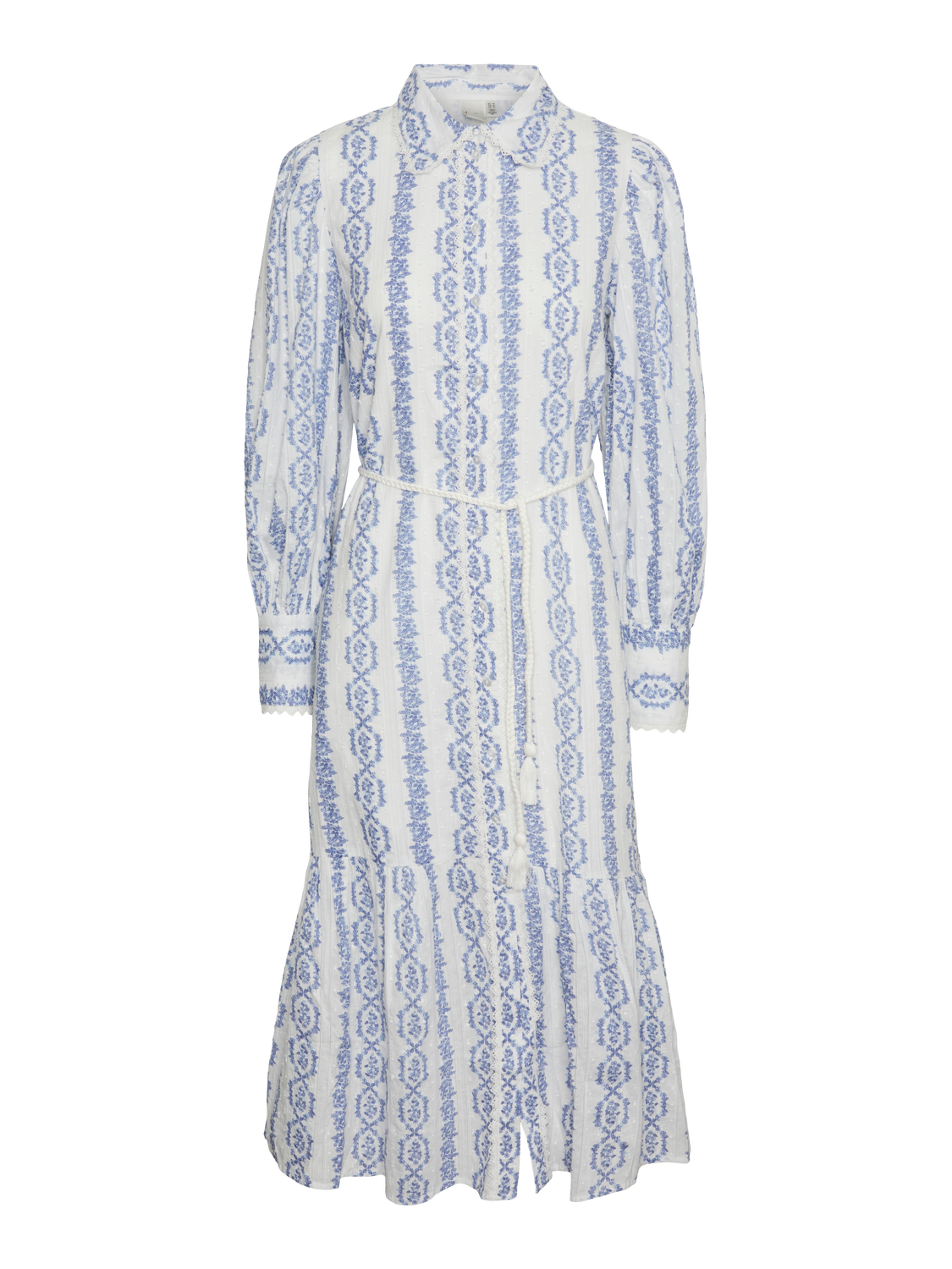 Yastovina Ls Long Shirt Dress - Star White Tovina Print