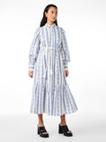 Yastovina Ls Long Shirt Dress - Star White Tovina Print
