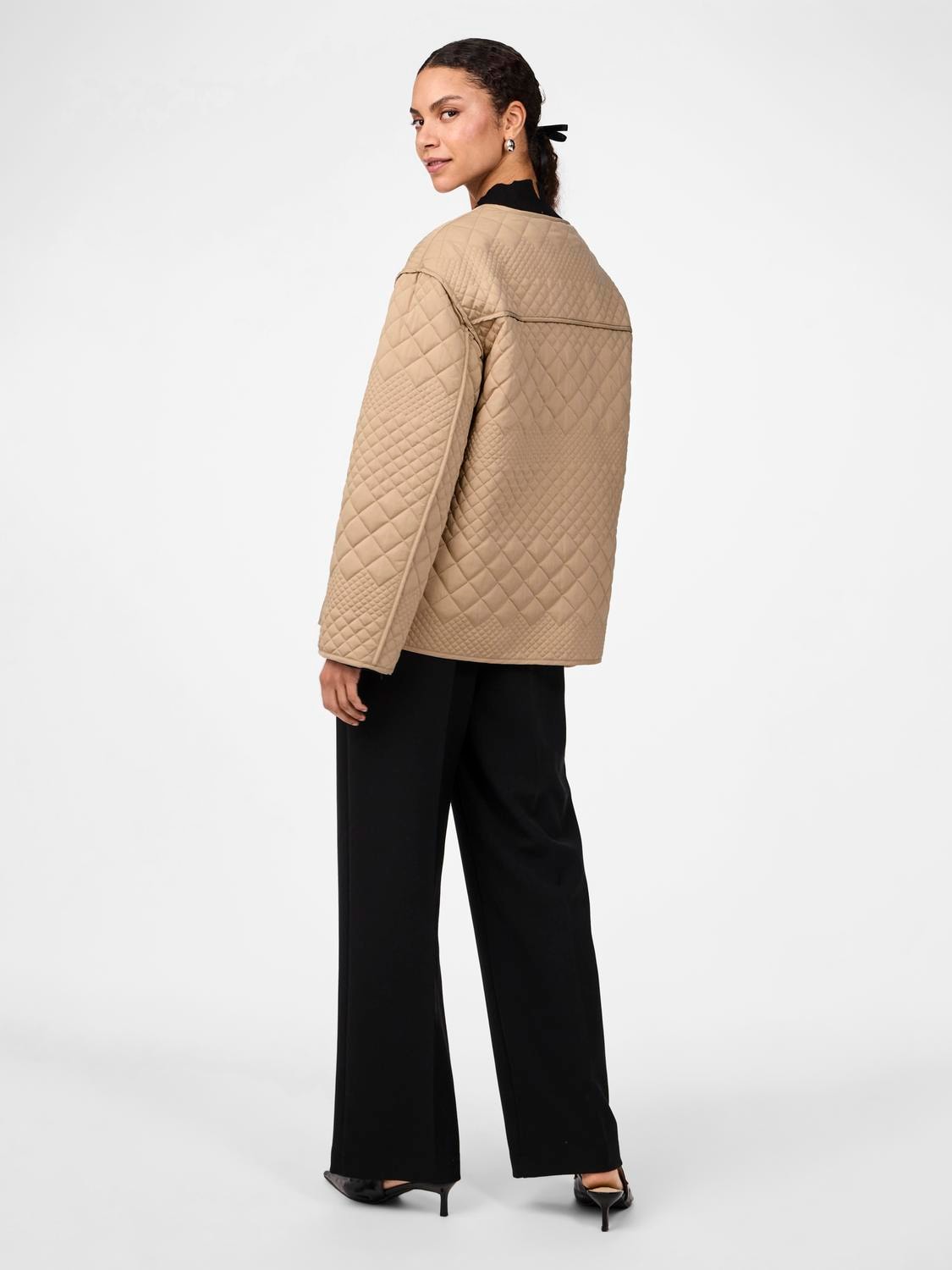 Y.A.S Yaslaurie Ls Padded Jacket - Safari