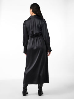 Yaspella Ls Long Dress - Black