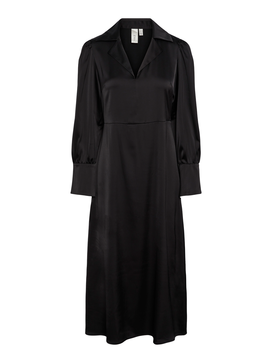 Yaspella Ls Long Dress - Svart