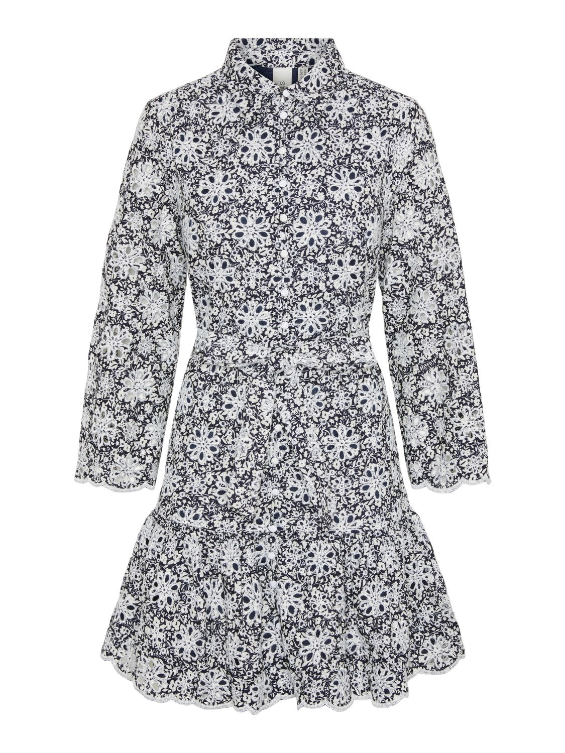 Yascorinna 7/8 Shirt Dress S. - Navy Blazer Corinna Print