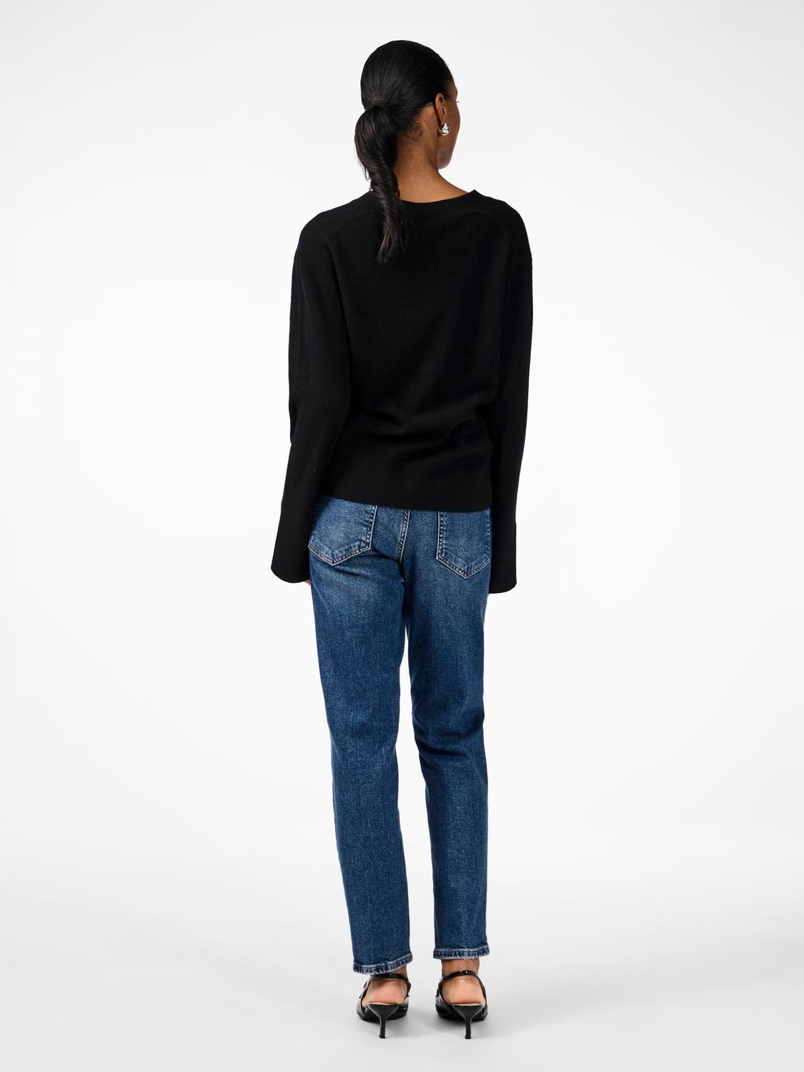 Yasemilie Ls Cardigan Knit - Svart