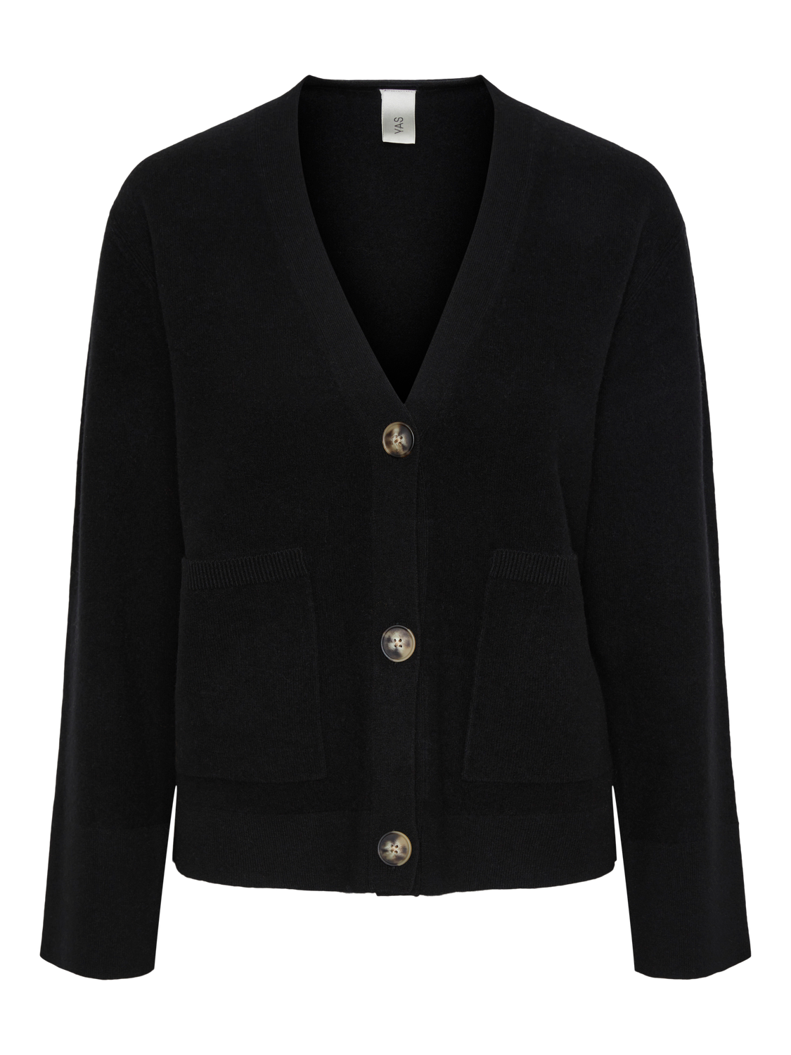 Yasemilie Ls Cardigan Knit - Svart