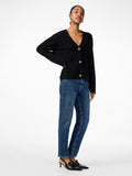 Yasemilie Ls Cardigan Knit - Svart