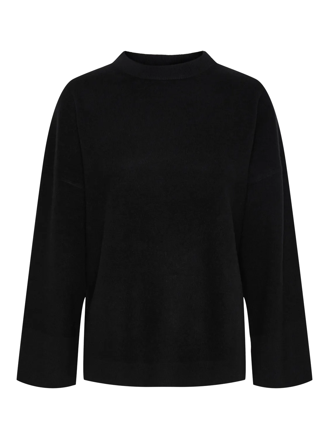 Y.A.S Yasemilie O-Neck Stickad Tröja - Svart
