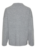 Yasemilie O-Neck Knit Pullover - Ljusgrå melange