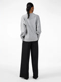 Yasemilie O-Neck Knit Pullover - Ljusgrå melange