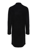 Yasemilie Ls Funnel Knit Dress - Svart