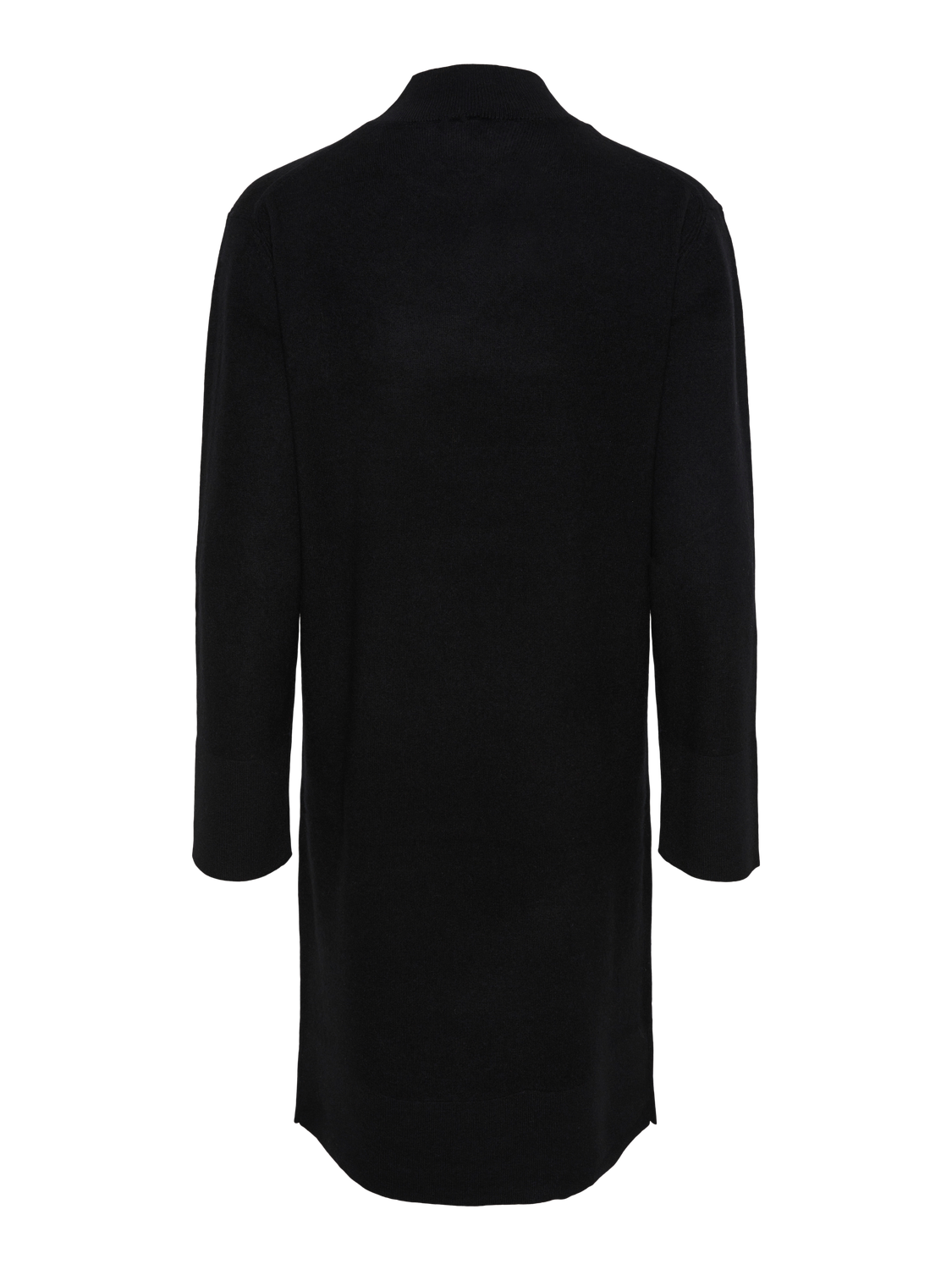 Yasemilie Ls Funnel Knit Dress - Svart