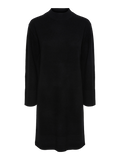 Yasemilie Ls Funnel Knit Dress - Svart