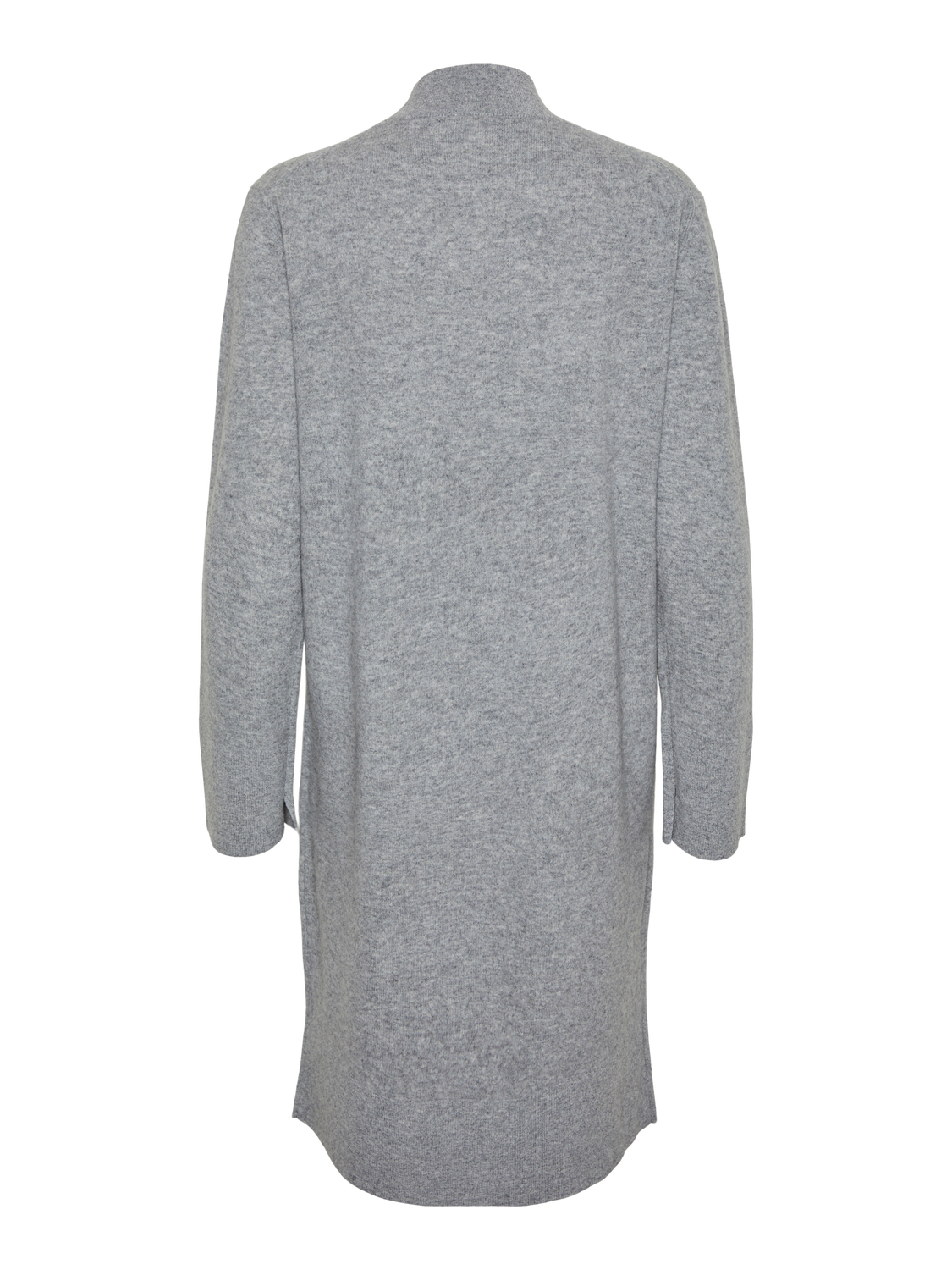 Y.A.S Yasemilie Ls Funnel Knit Dress - Ljusgrå melange